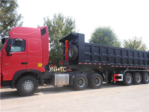 Tri camión hidráulico de Axle Rear Tipping Dump Trailer con el cilindro hidráulico de Hyva