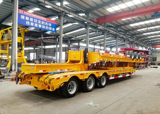 3 árboles 50 toneladas de punto bajo acuestan semi el equipo de Digger Trailer Heavy del cargo del remolque
