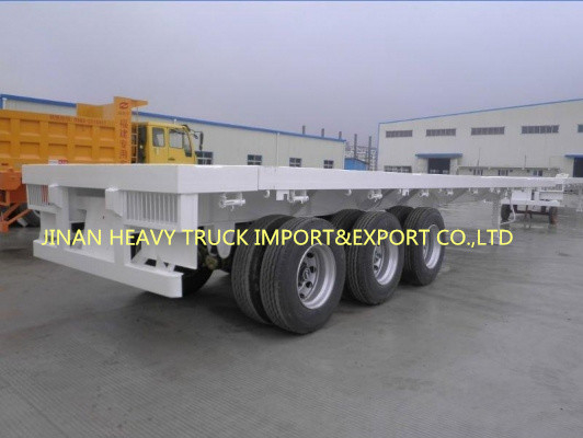 portador de coche plano semi del envase resistente de los remolques de la aduana del 12m