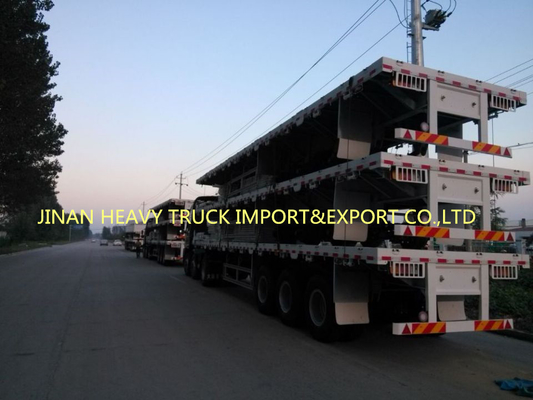 portador de coche plano semi del envase resistente de los remolques de la aduana del 12m