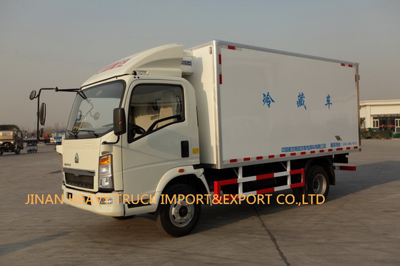 Camión refrigerado de poca potencia de Howo 4X2 5 toneladas de 60000kg 7 TONELADAS