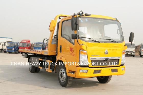 SINOTRUK HOWO 4*2 6 rueda el camión de camión de auxilio plano de poca potencia