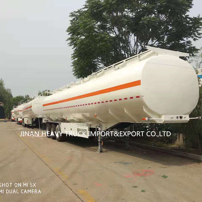 De los tri árboles de aceite de gasolina del depósito compartimientos de aluminio del remolque 6 semi