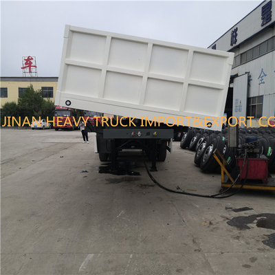 Los chasis 40 CBM tri Axle Side Tipper Trailer de la luz 40 toneladas descargan semi el descargador del remolque