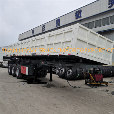 Los chasis 40 CBM tri Axle Side Tipper Trailer de la luz 40 toneladas descargan semi el descargador del remolque