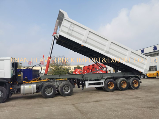 Tres transporte de la arena de Axle Front 50 Ton Sinotruk Dump Truck For