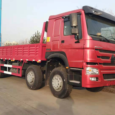 SINOTRUK HOWO 12 rueda el camión resistente Lorry Van Load del camión plano del cargo 8X4