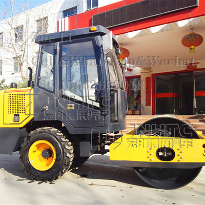 Compresor del rodillo de camino de la maquinaria de construcción de 6 Ton Hydraulic Vibrator Single Drum