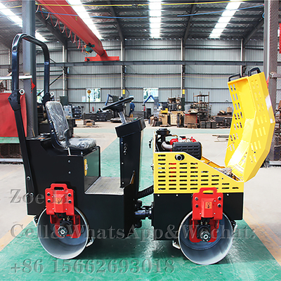 Compresor del rodillo de camino de la maquinaria de construcción de 6 Ton Hydraulic Vibrator Single Drum