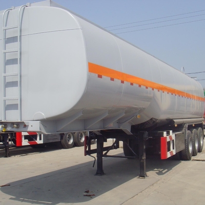 Remolque resistente del petrolero del combustible de aceite de 3 remolques de los árboles semi
