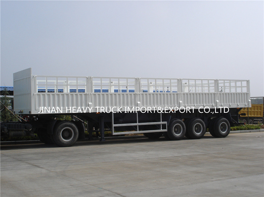 De tres árboles de Axle Fence Cargo Trailer Tri del ganado del flanco camión de remolque semi