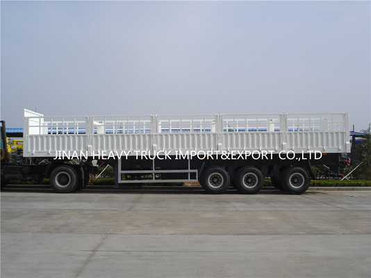 De tres árboles de Axle Fence Cargo Trailer Tri del ganado del flanco camión de remolque semi
