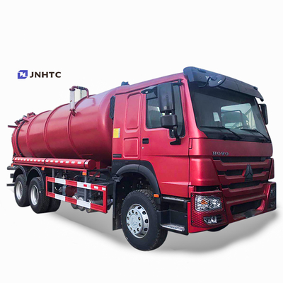 Ruedas diesel Euro2 10 6x4 del camión de la succión de las aguas residuales de HOWO 336ps 16cbm