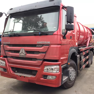 Ruedas diesel Euro2 10 6x4 del camión de la succión de las aguas residuales de HOWO 336ps 16cbm