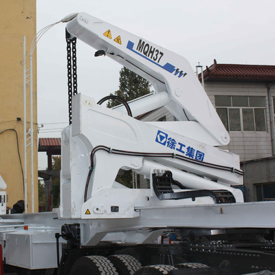 Grúa lateral los 40ft de envío del envase del auge del plegamiento del halterófilo del auge de XCMG 28Mpa 37ton los 20ft