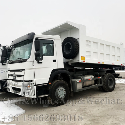 Sinotruk HOWO Euro 2 Mano izquierda Conducción 6x4 371hp Camión blanco de descarga Camión de carga