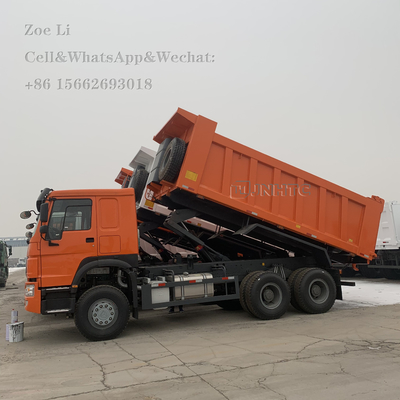 Sinotruk HOWO Euro 2 Mano izquierda Conducción 6x4 371hp Camión blanco de descarga Camión de carga