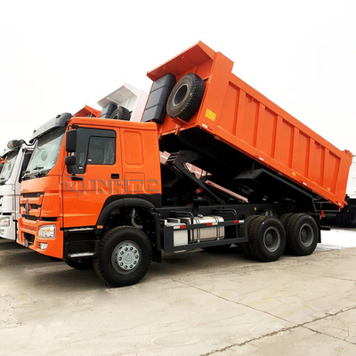 Sinotruk HOWO Euro 2 Mano izquierda Conducción 6x4 371hp Camión blanco de descarga Camión de carga