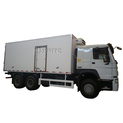 2 ejes Sino Howo 10 ruedas 20 toneladas 30 cúbicos 6x4 refrigerador contenedor de refrigeración camión congelador