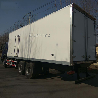 2 ejes Sino Howo 10 ruedas 20 toneladas 30 cúbicos 6x4 refrigerador contenedor de refrigeración camión congelador