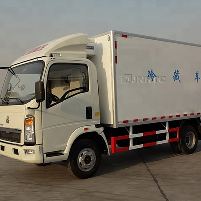 Mini 4x2 6 ruedas 10ton HOWO ligeros refrigerados de la caja de camión con refrigerador de transporte