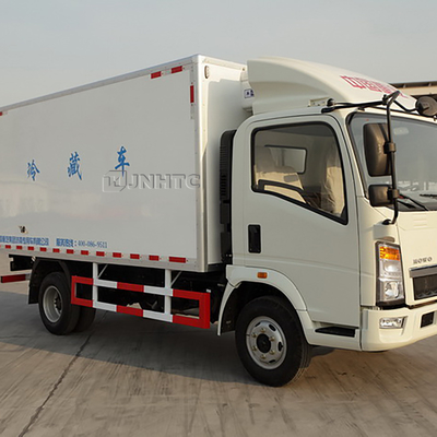 Mini 4x2 6 ruedas 10ton HOWO ligeros refrigerados de la caja de camión con refrigerador de transporte