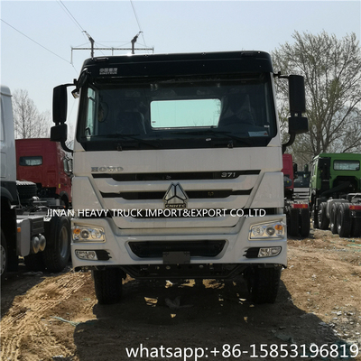 6 árboles dobles principales 4x2 380hp del tractor del howo del cargo de las ruedas