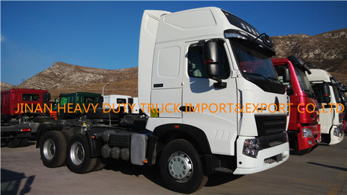10 camiones 371hp 420hp del tractor de Wheeler Sinotruck HOWO A7 6x4