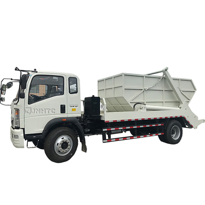 Pequeño envase del camión de basura de la luz hidráulica del brazo oscilante 4x2 3m3 5m3