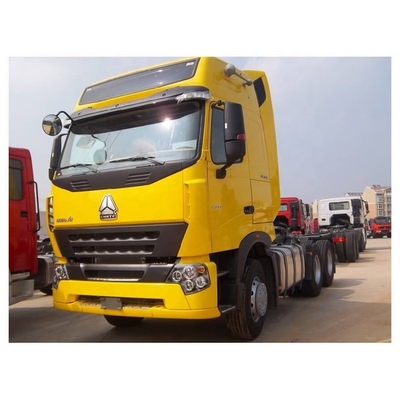 Camión 420hp del tractor de Howo Sinotruk 6x4 del resorte plano