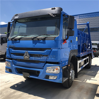 Compartimiento de basura hidráulico del envase del camión de basura del brazo oscilante de HOWO 6x4 12cbm 15cbm Euro2 Euro3