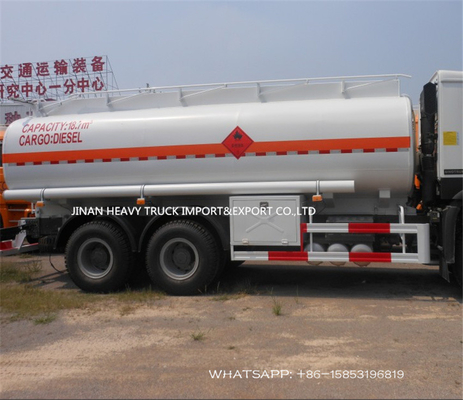 Camión pesado del transporte del tanque de aceite del camión 20cbm del cargo de Sinotruk Howo para el mercado de Filipinas