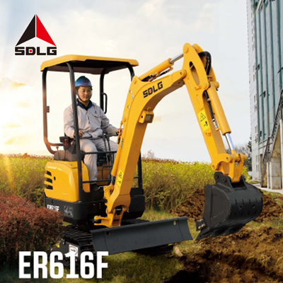 Maquinaria de construcción pesada de SDLG ER616F 1 Ton Mini Excavator