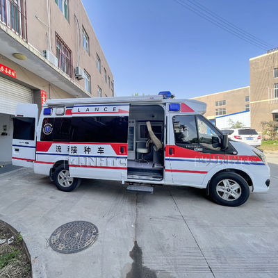 Vacunación móvil médica Van Ambulance Car de la emergencia Euro5