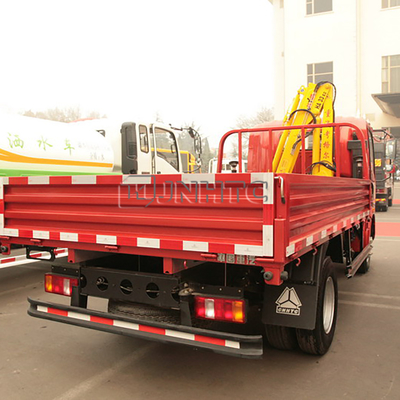 El camión de Sinotruk HOWO 4x2 montó el camión telescópico de Crane Hook Folding Arm Lifting