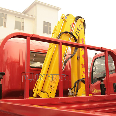 El camión de Sinotruk HOWO 4x2 montó el camión telescópico de Crane Hook Folding Arm Lifting
