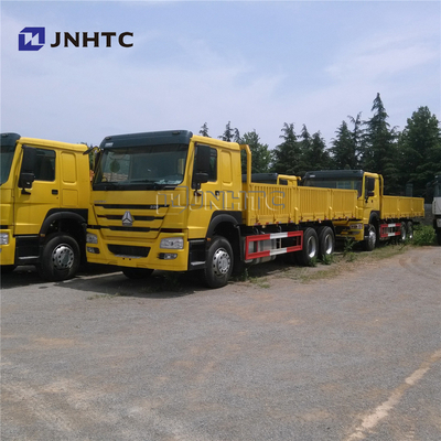 camión pesado plano del cargo de 6X4 371HP con el flanco