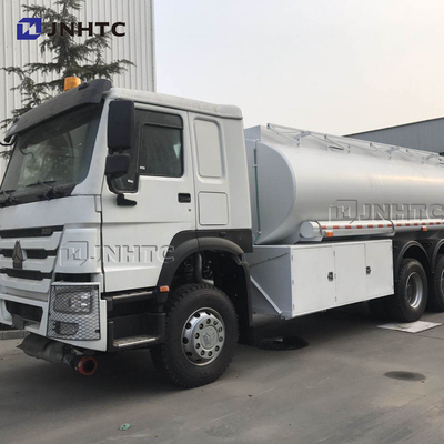 Depósito de gasolina del camión de HOWO 6x4 semi que reaprovisiona 12cbm de combustible 15cbm Euro2 Euro3
