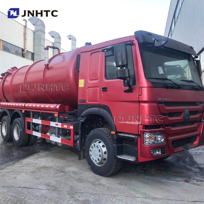 Limpieza del vacío del camión de petrolero de la succión de las aguas residuales de HOWO 6X4 Euro2 12cbm-22cbm