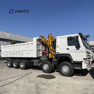 Brazo plegable Crane With Lifting Axle de Howo 16 Wheeler Dump Truck With 10T