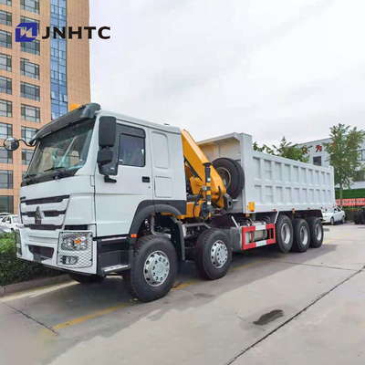 Brazo plegable Crane With Lifting Axle de Howo 16 Wheeler Dump Truck With 10T