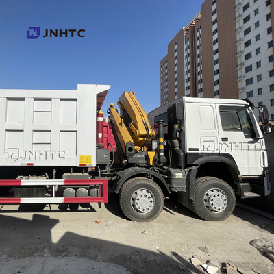 Brazo plegable Crane With Lifting Axle de Howo 16 Wheeler Dump Truck With 10T