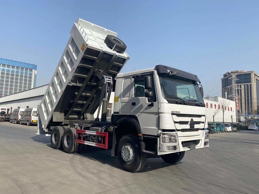 Descarga de elevación media Truck371HP 6X4 20CBM del sistema SINOTRUK HOWO 25 toneladas de carga