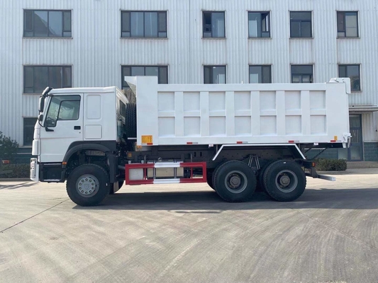 Descarga de elevación media Truck371HP 6X4 20CBM del sistema SINOTRUK HOWO 25 toneladas de carga
