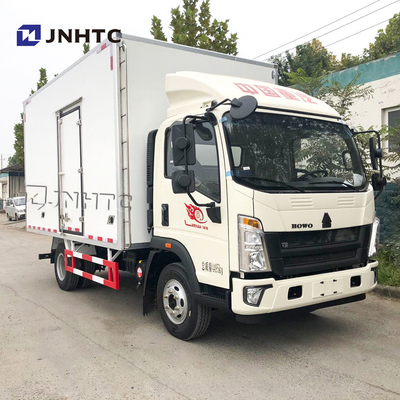 Transporte de poca potencia 4x2 Van Container Cargo Box Truck de HOWO