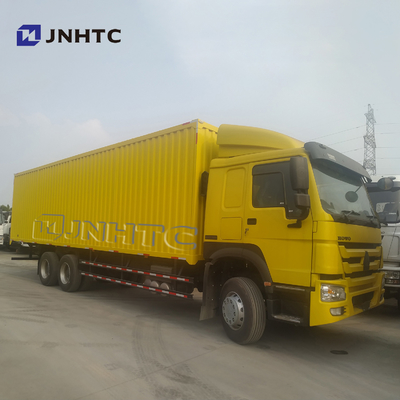Camión pesado 10 Wheeler Lorry del cargo de la caja del camión 6*4 del cargo de Sinotruk HOWO