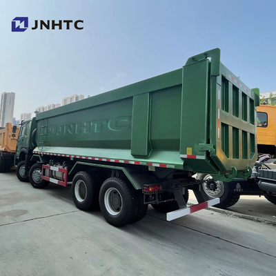 Tipo cúbico cuerpo de Tipper Truck With U del verde 20 de HOWO 6X4 371HP del cargo
