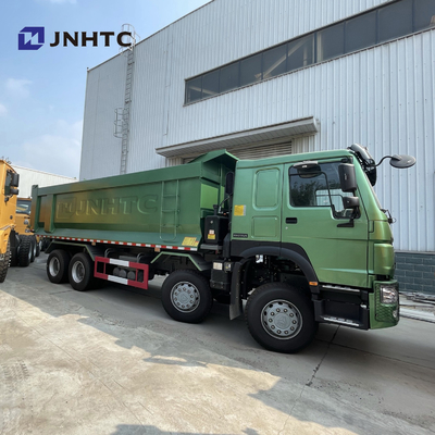 Tipo cúbico cuerpo de Tipper Truck With U del verde 20 de HOWO 6X4 371HP del cargo