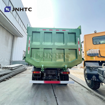 Tipo cúbico cuerpo de Tipper Truck With U del verde 20 de HOWO 6X4 371HP del cargo