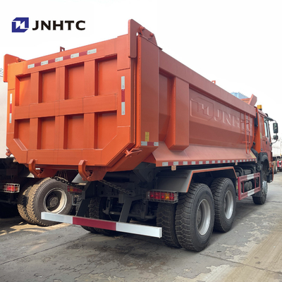 Camión volquete resistente cúbico del verde 20 de HOWO 6X4 371 con el tipo luz de U de la alarma del cuerpo del cargo